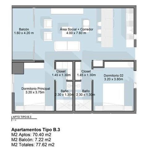 9 de 9: Distribución de apartamento 
