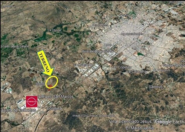 2 de 10: Geo ubicación respecto de Aguascalientes Centro. 