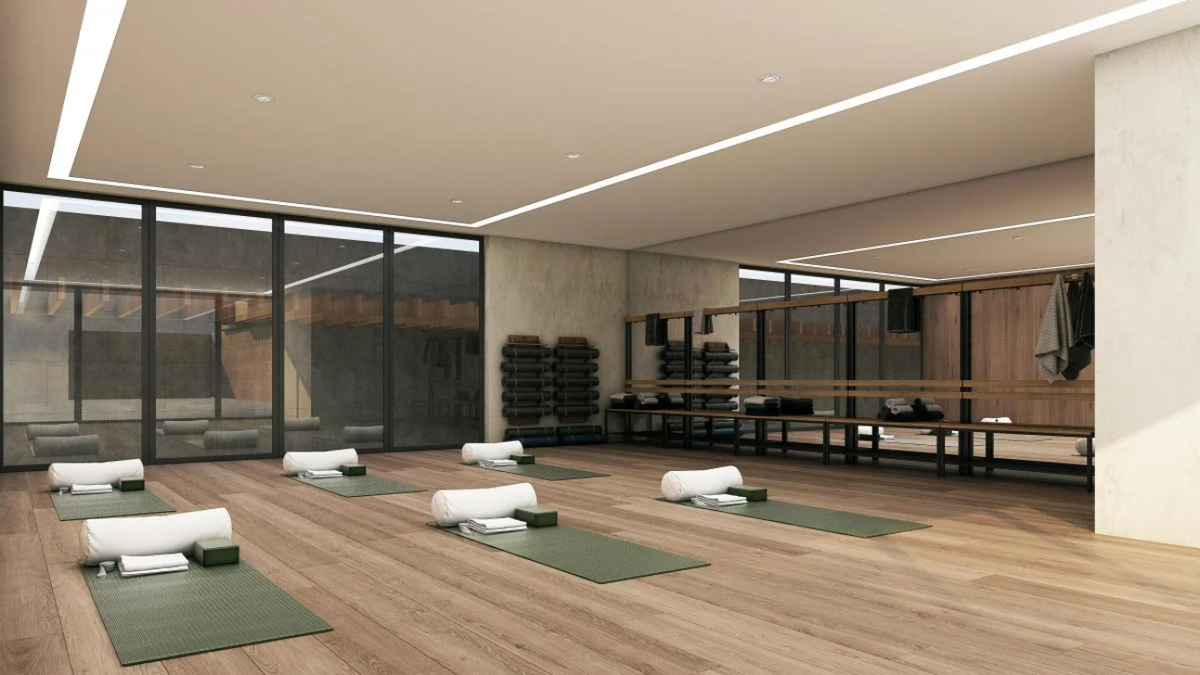 8 de 17: salon yoga dentro casa club