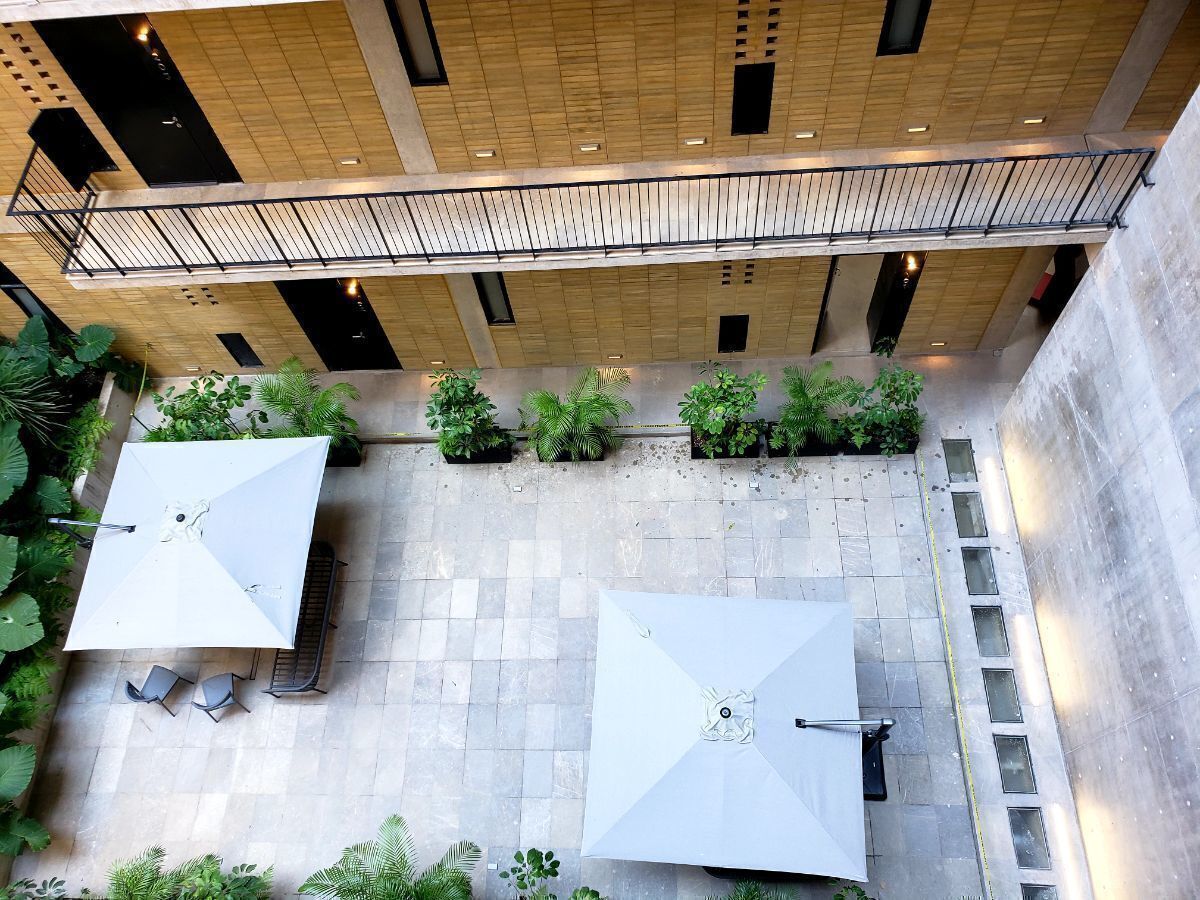 Terraza interna común.
Con Wi-fi