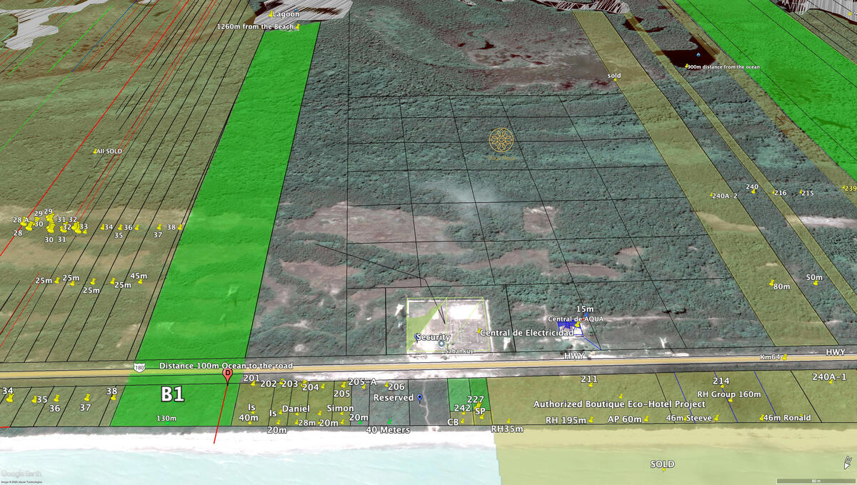 23 de 26: Imagen satelital, lotes frente al mar