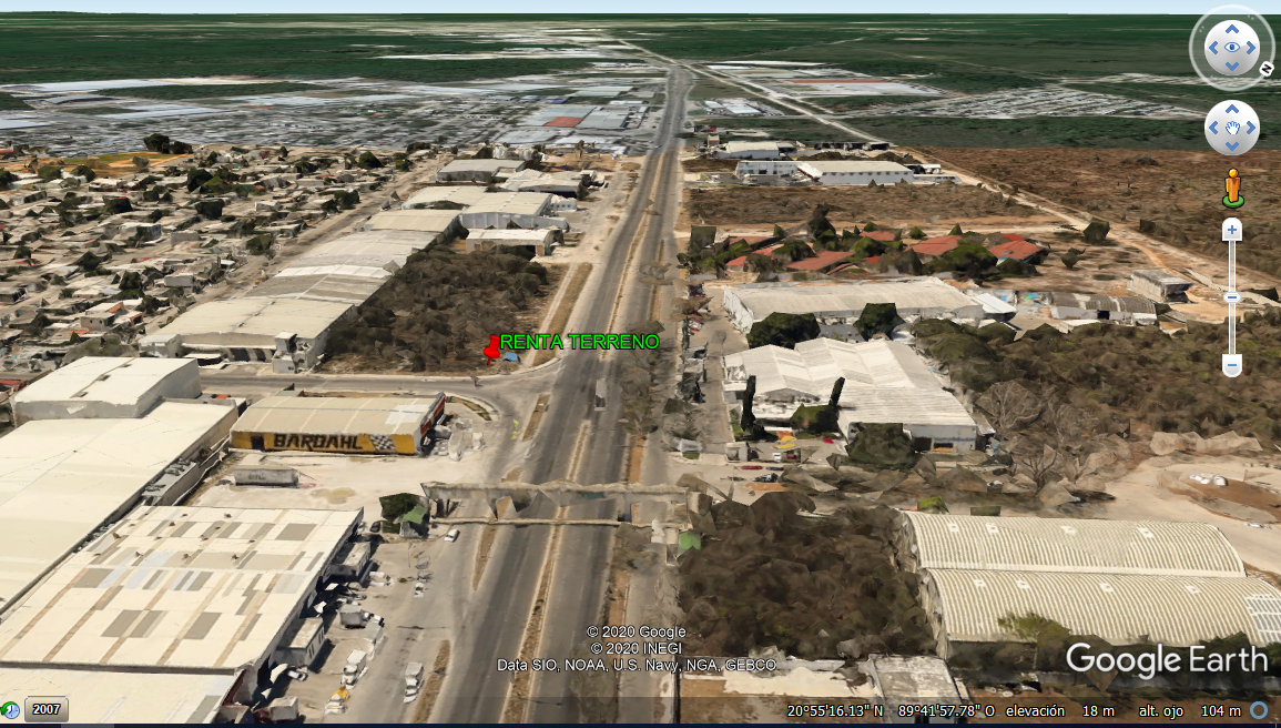 1 de 10: Terreno comercial en Mérida, vista aérea 1