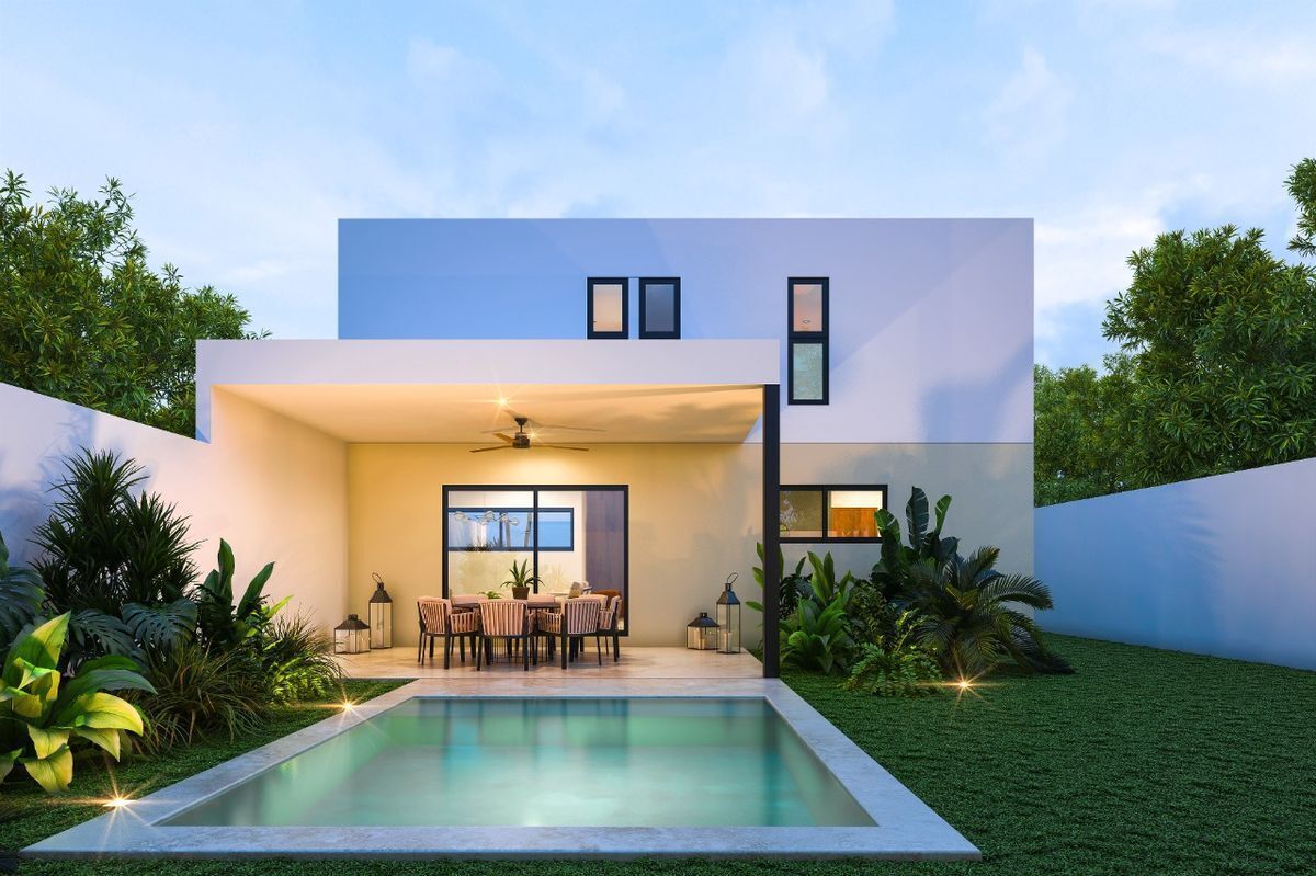 7 of 12: Fachada trasera/ no incluye piscina