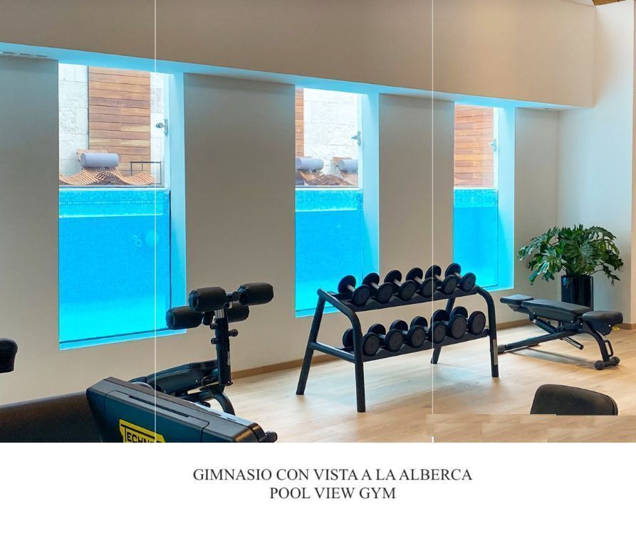 Penthouse con techo alto, con amenidades: alberca con carril de nado, s