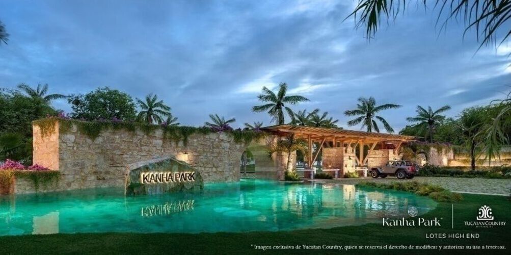 Terrenos(PASEO) en Venta en Kanha Park en Yucatán Country Club