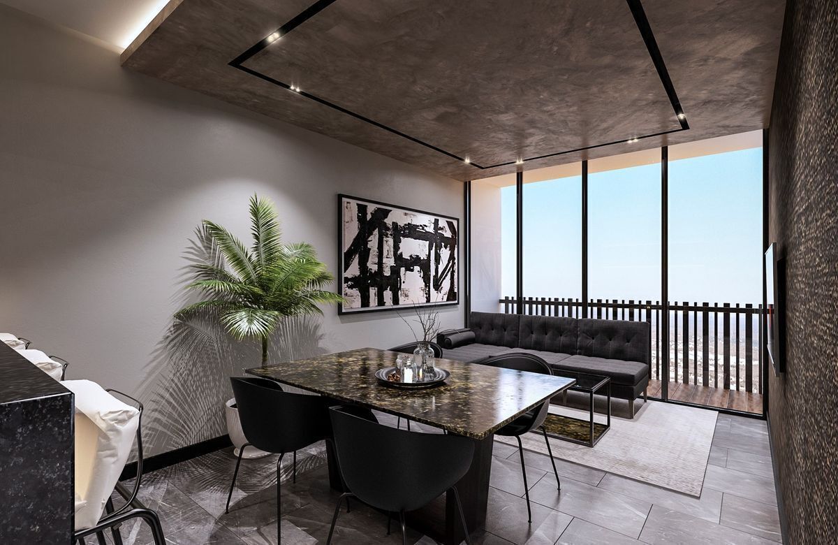 4 de 9: Sala, Comedor y Terraza