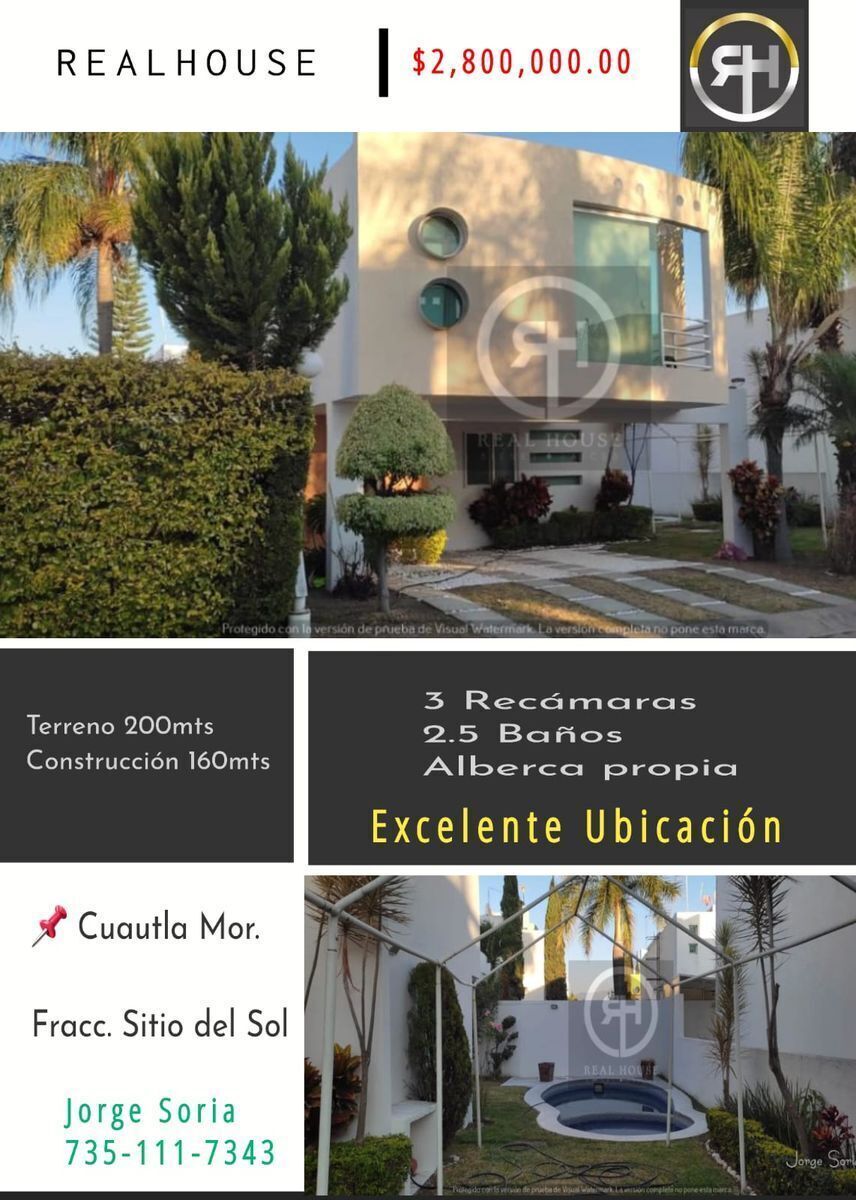 CASA EN CUAUTLA SITIO DEL SOL | EasyBroker