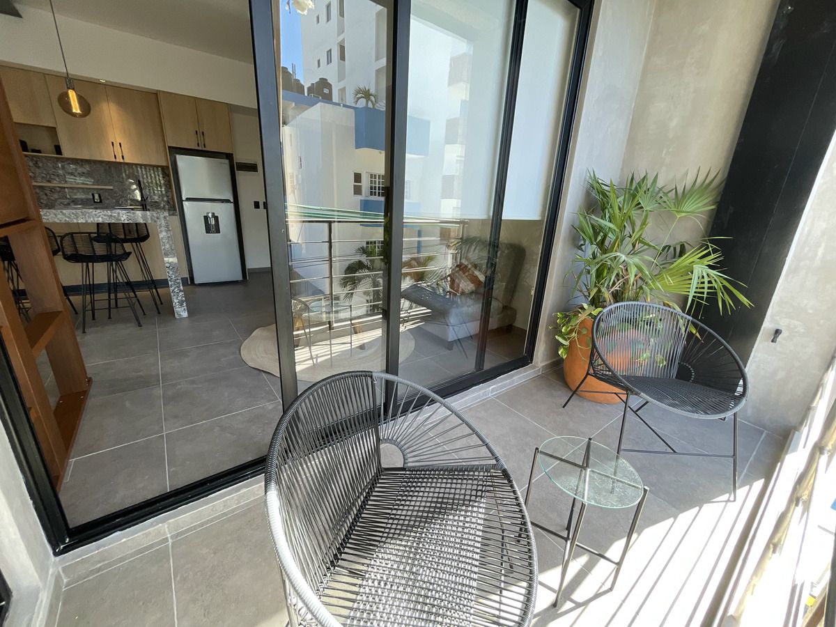 4 de 7: Terraza y balcón del estudio