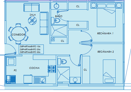 7 of 8: Diseño del Departamento 206