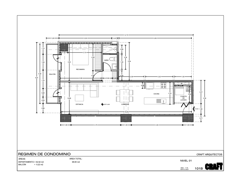 18 de 18: Plano del depa 101B