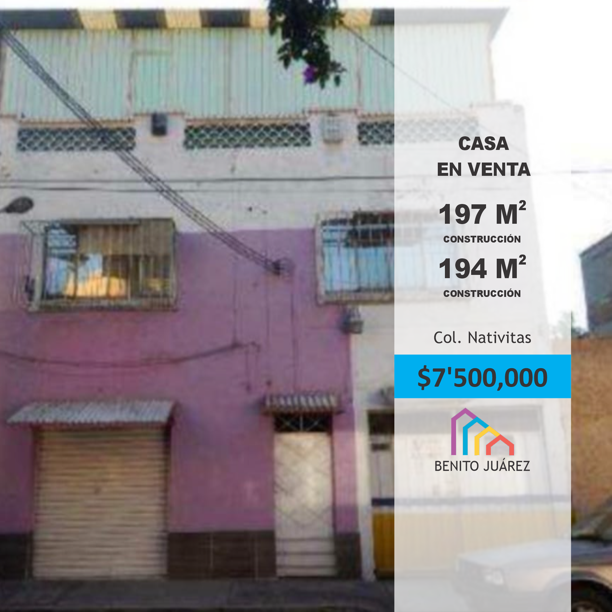 Venta Casa para Remodelar, Nativitas