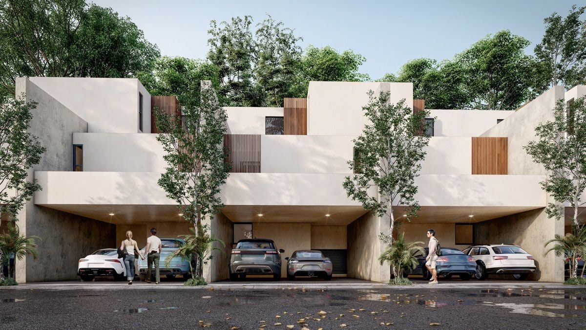 Casa en Venta en Mérida Tipo Townhouse Modelo Nardo en Patio Carey Temozón Norte