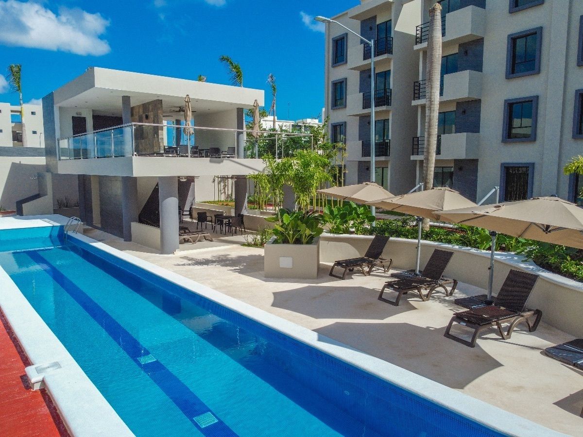 Departamento en Columbus, Long Island, Cancún, Q.Roo. (VV)