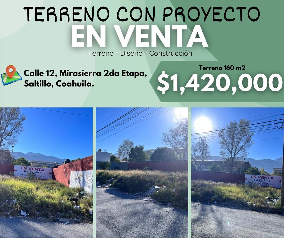 VENTA de TERRENO CON PROYECTO (Terreno + Diseño + Construcción)