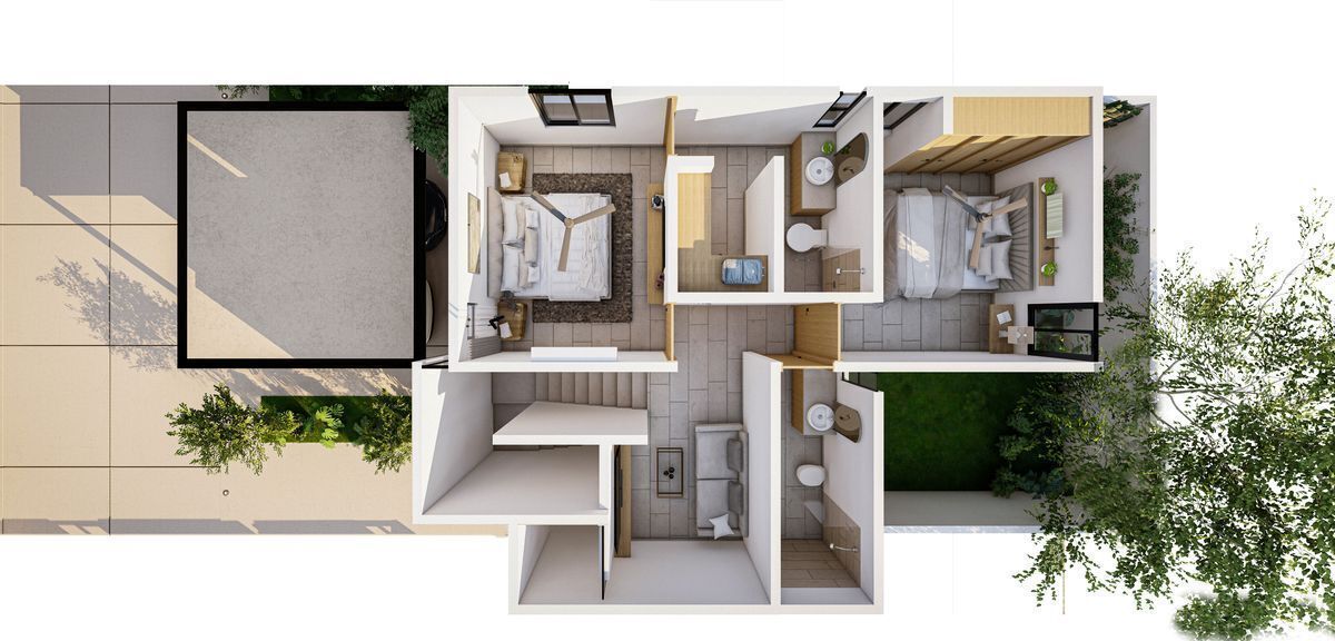 5 de 15: casa modelo terraza planta alta