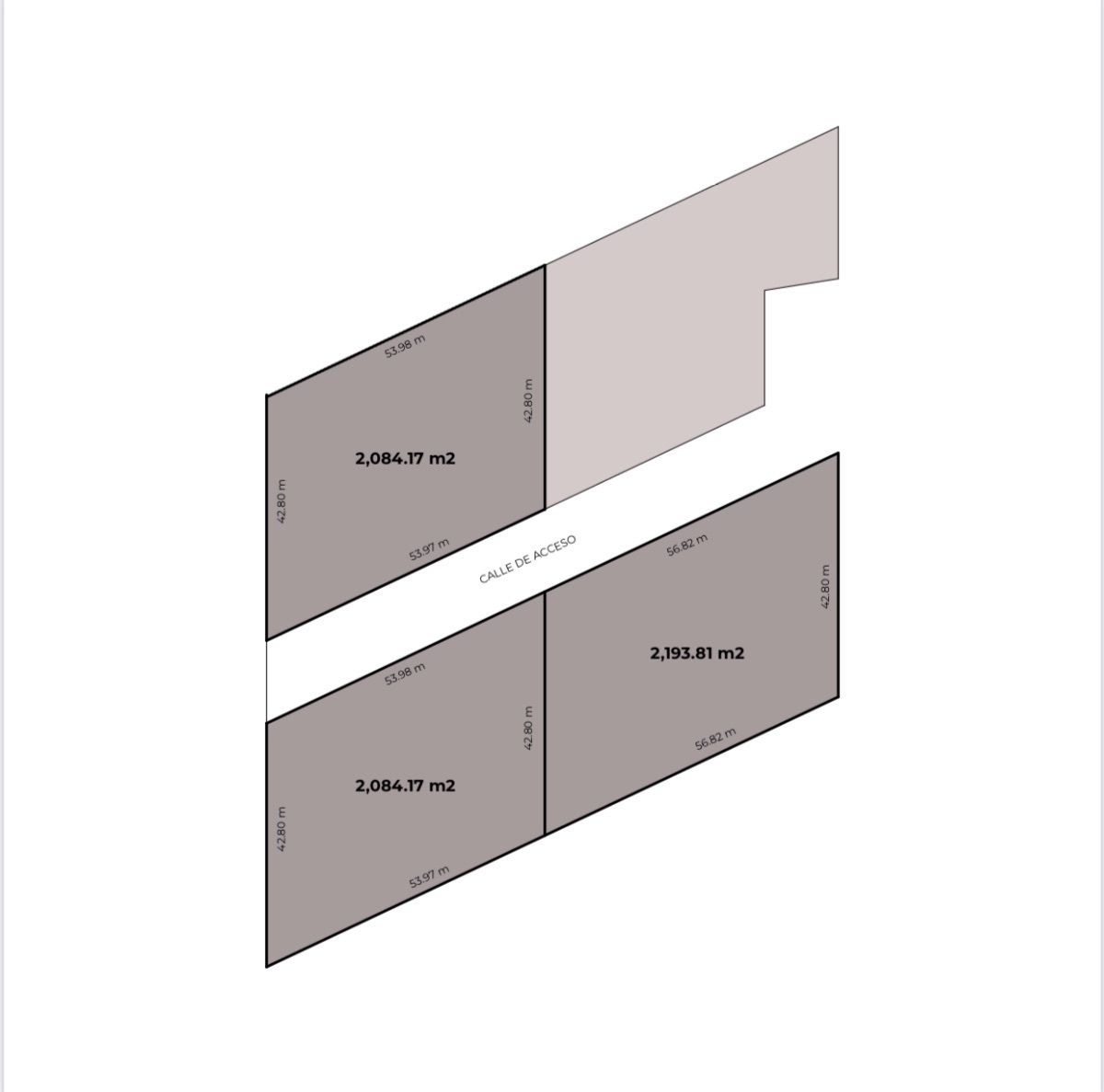 2 de 22: En un terreno en calle truncá haciéndolo muy privado