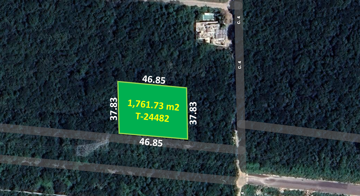 Terreno de 1,761.73 m2 en Chablekal Mérida Yucatán