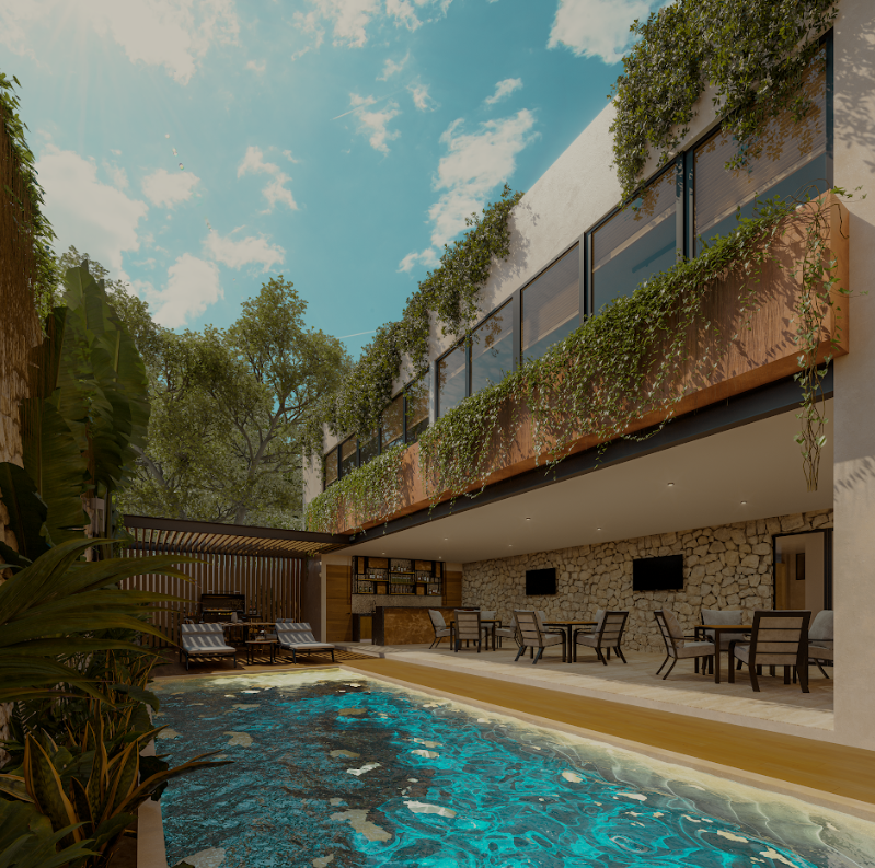 14 de 17: Alberca, Bar