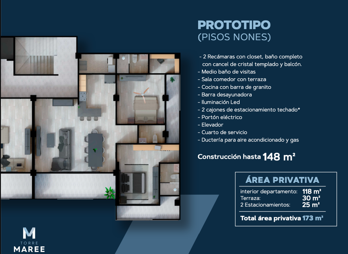 4 de 26: TORRE  CON 22 DEPARTAMENTOS DE LUJO CON VISTA AL MAR