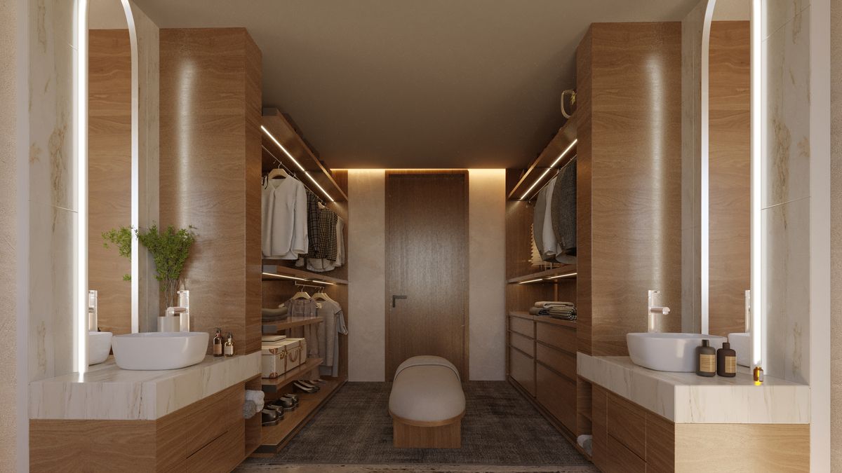 Walking closet.