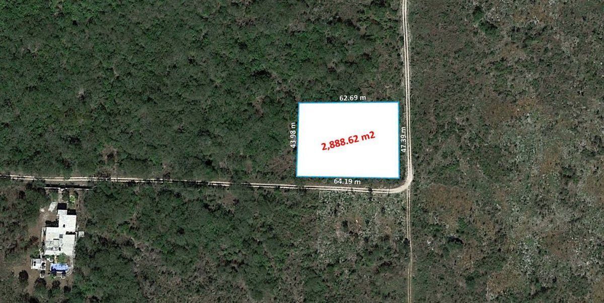 Terreno de 2.888,62 m2 en Quintas Cholul Mérida Yucatán