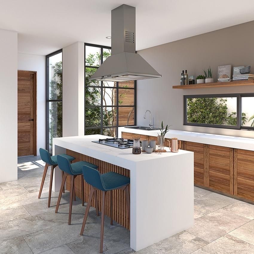 4 de 8: Cocina Integral con Isla Desayunador