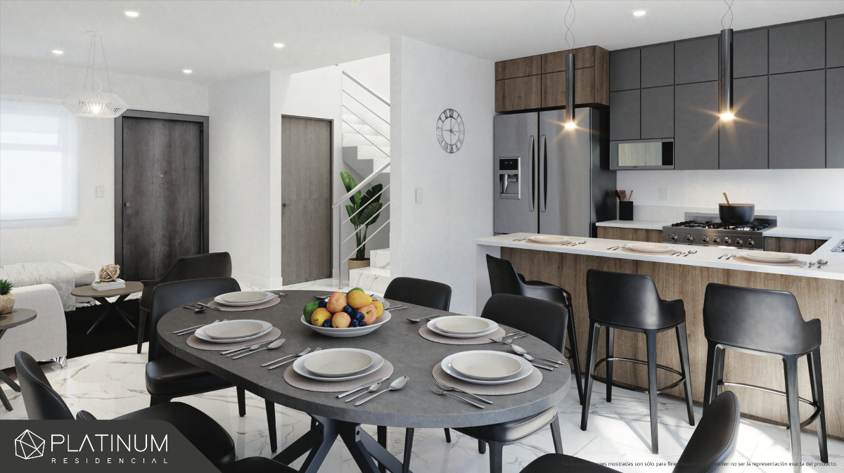 5 de 13: Área social: Sala-Comedor-Cocina