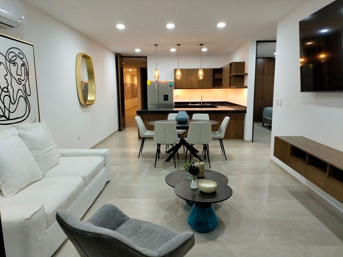 Departamento en Venta de 2 Recámaras en Monarca. Temozón Norte, Mérida