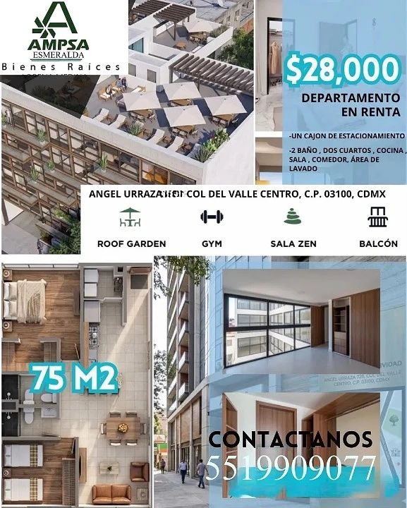Departamento en Del Valle Centro, Benito Juárez, foto 12 de 12