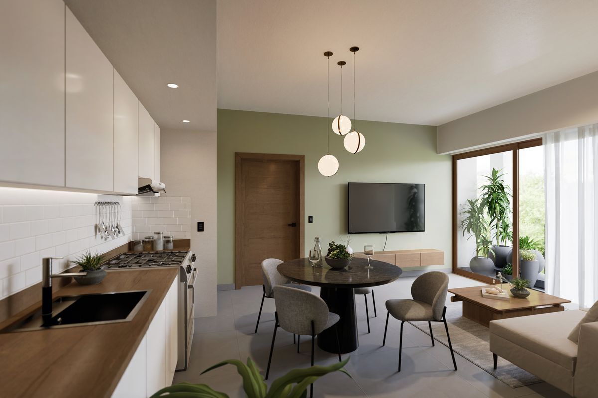 1 de 4: SALA, COMEDOR, COCINA