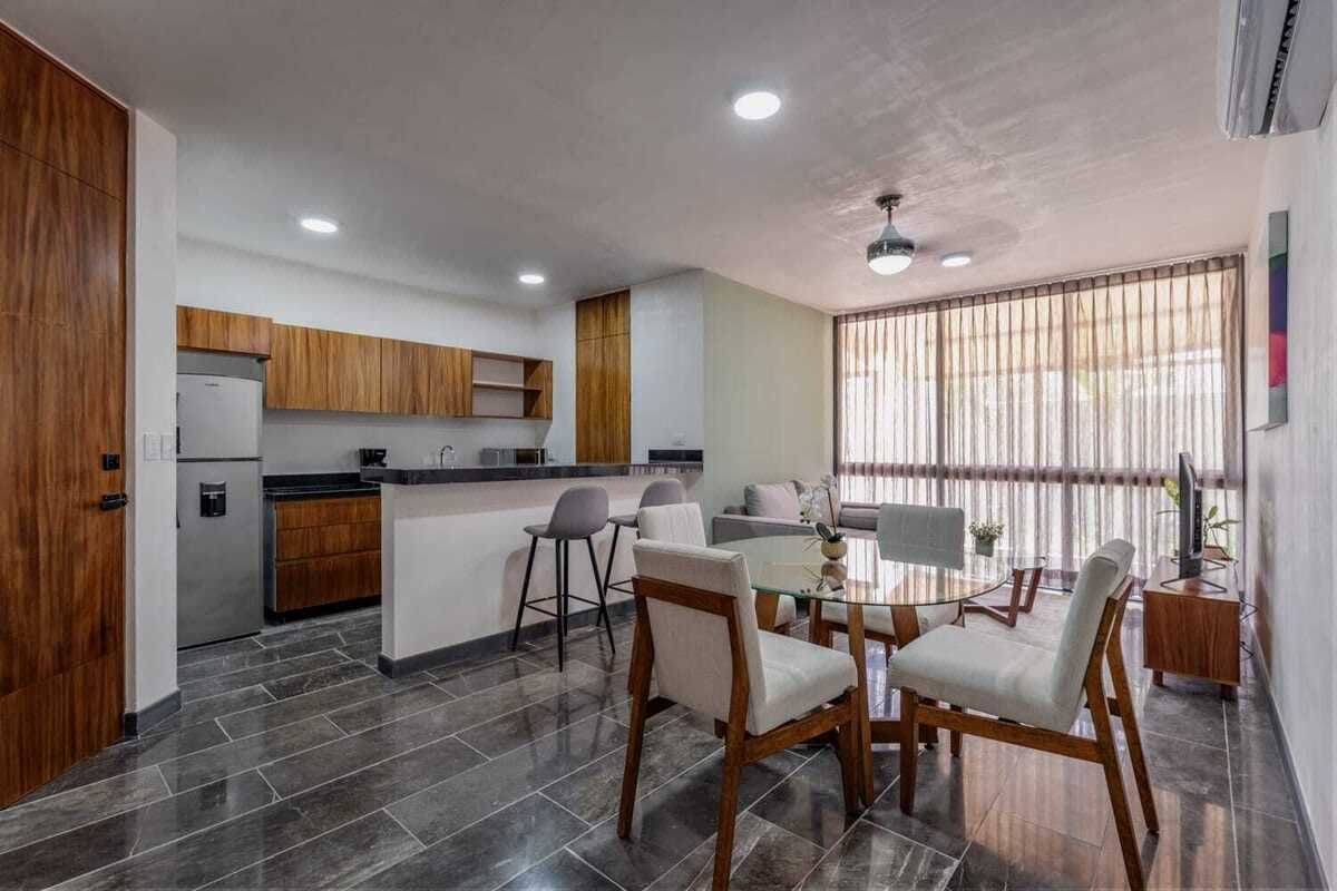 Departamento en Venta en Planta Baja, Meritana. Conkal, Mérida