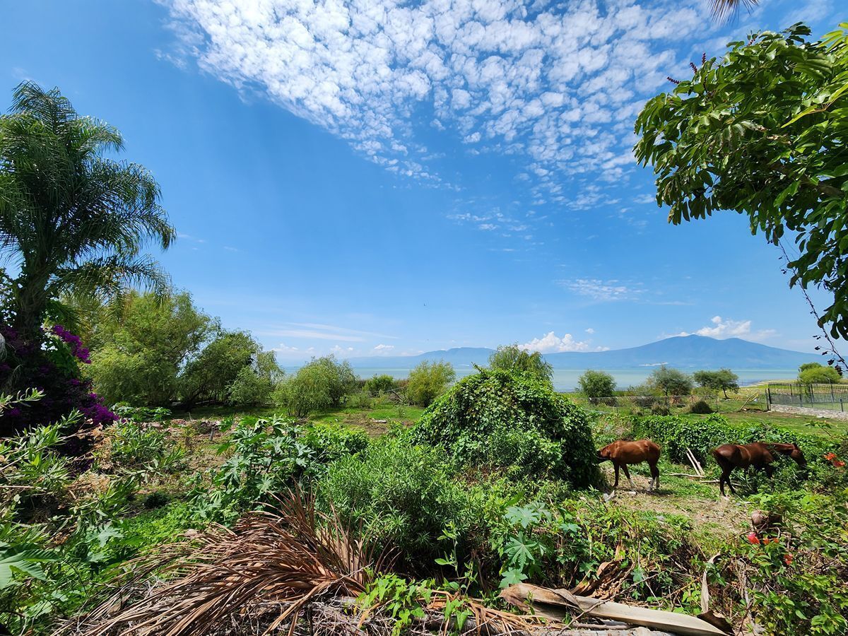 Terreno con casa en venta en Ajijic con frente al Lago de Chapala