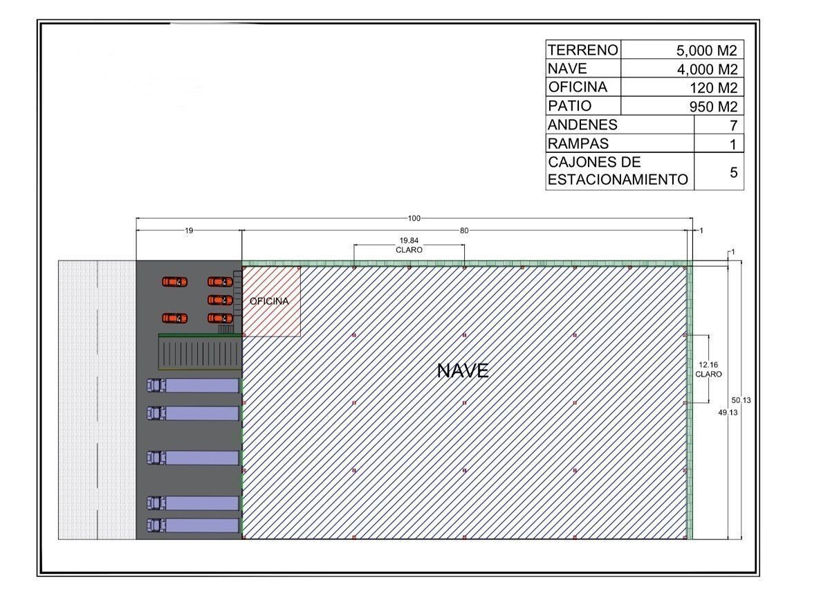 8 de 13: PLANO NAVE COMPLETA 4,000 m2