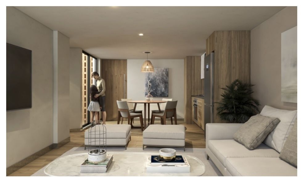 3 de 8: Estancia con patio interior