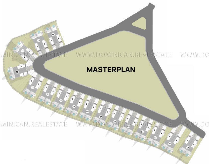 11 de 11: Se vende villa de 3 habitaciones en Cocotal  Master Plan