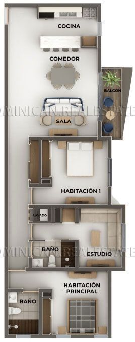 15 de 16: Se vende Apartamento de 2 habitaciones en downtown Bavaro 15