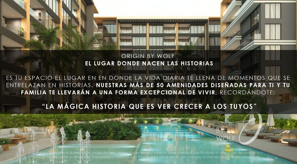 Departamentos tipo resort con 50 amenidades en Cancún MODELO B