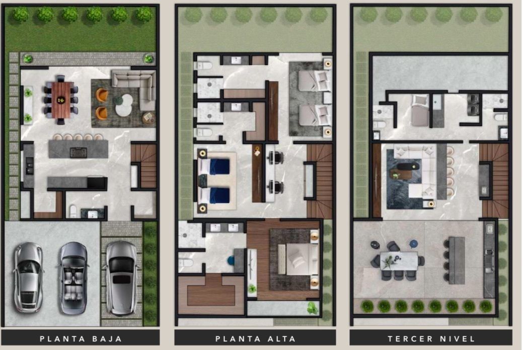 2 de 9: Descripción de distribución correspondiente a cada planta.