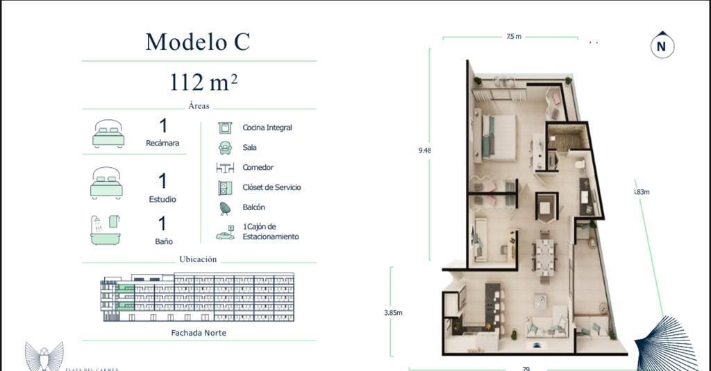 8 de 31: MODELO C, Primer nivel, 112.71 m2
$5,521,363.75