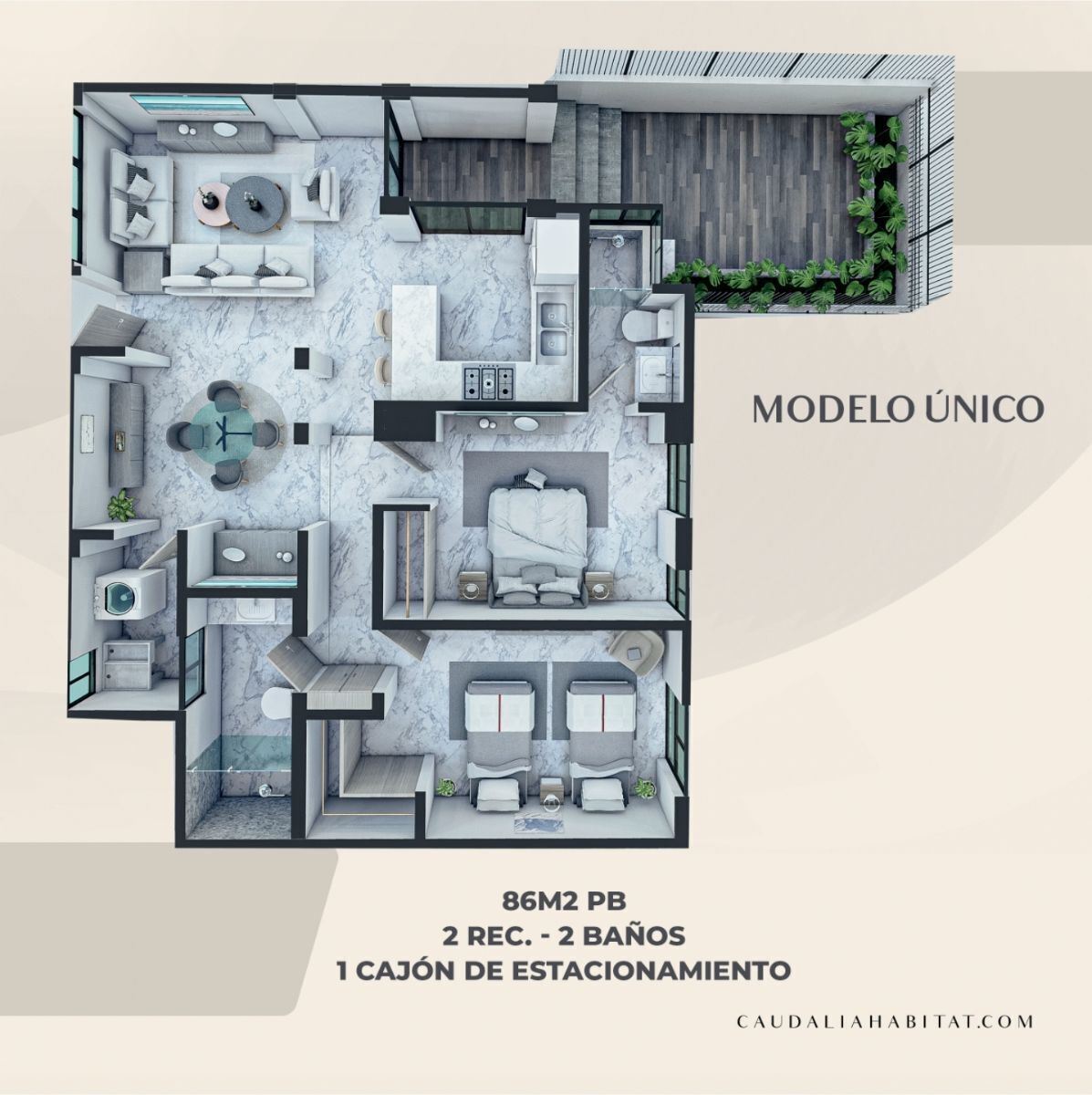 1 de 11: MODELO ÚNICO EN PLANTA BAJA