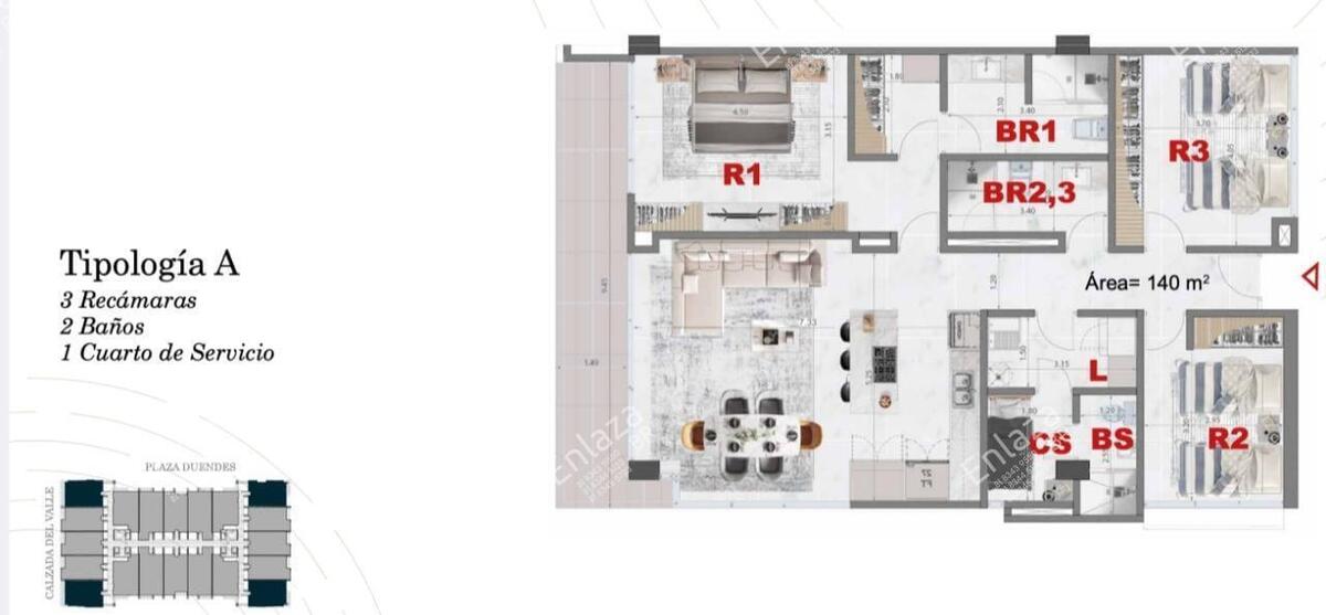 4 of 7: Departamentos en Venta Calzada del Valle