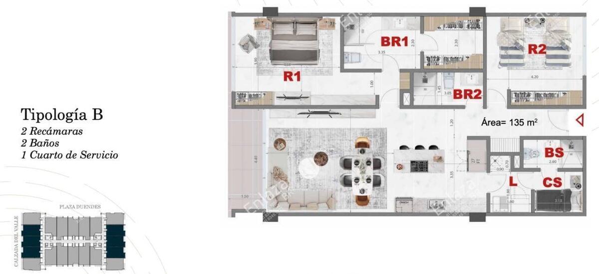 5 of 7: Departamentos en Venta Calzada del Valle