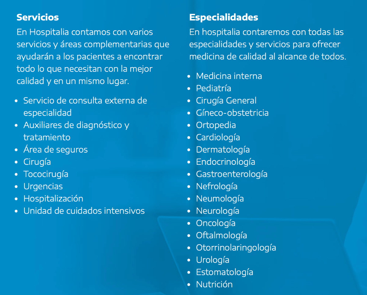 14 of 16: especialidades requeridas