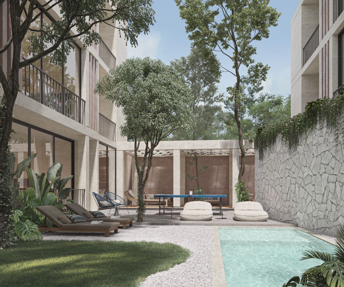 11 de 25: AMENIDADES: PISCINA, ASOLEADERO, TERRAZA Y JARDIN