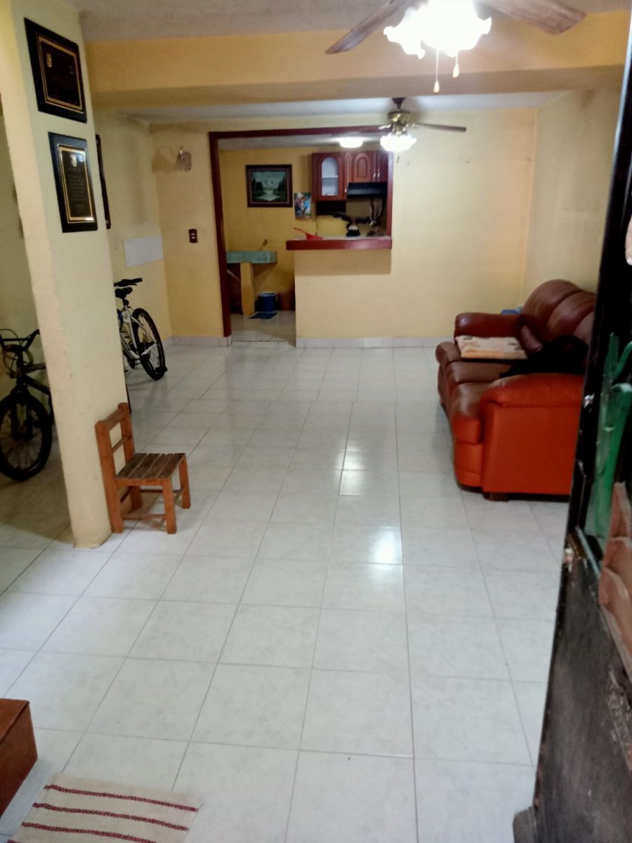 3 de 6: Sala con muro separando al comedor