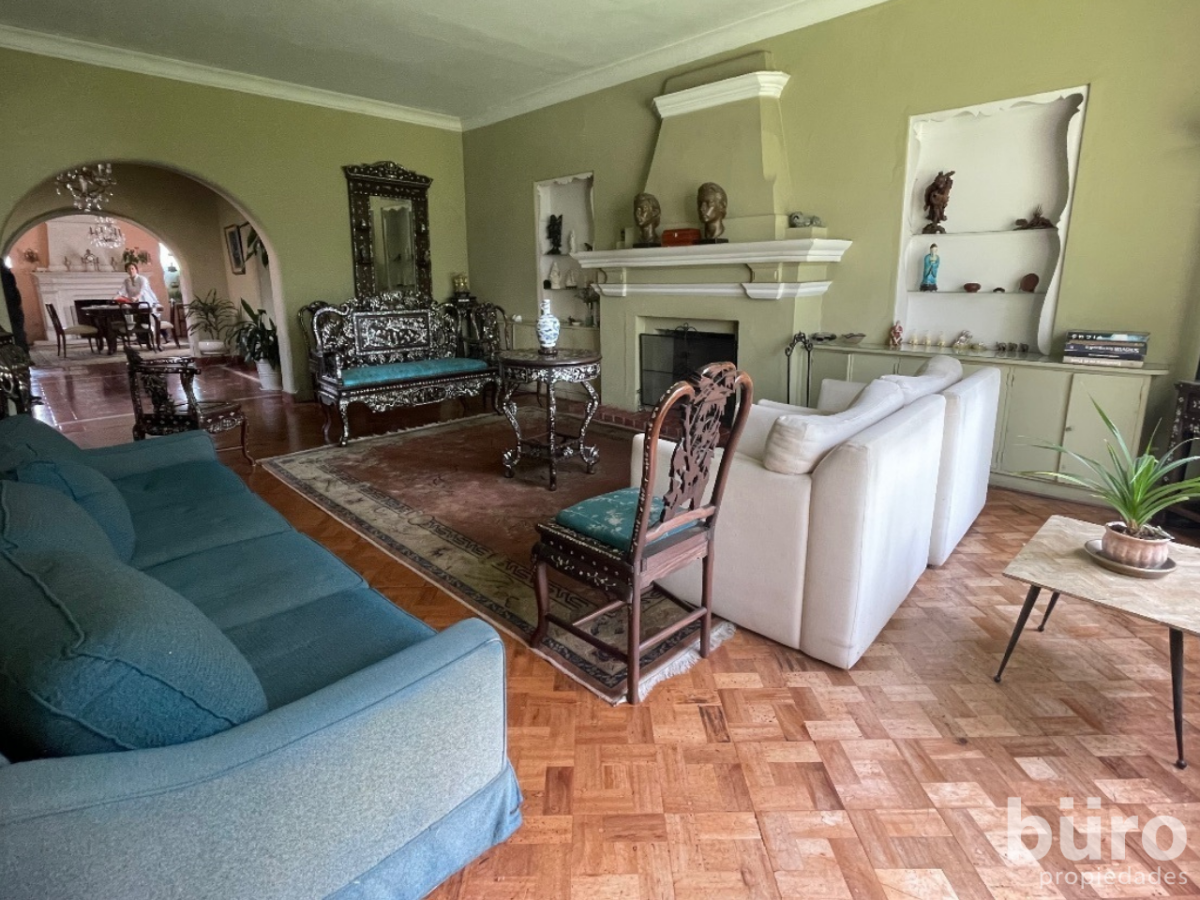 2 de 20: Sala con chimenea.