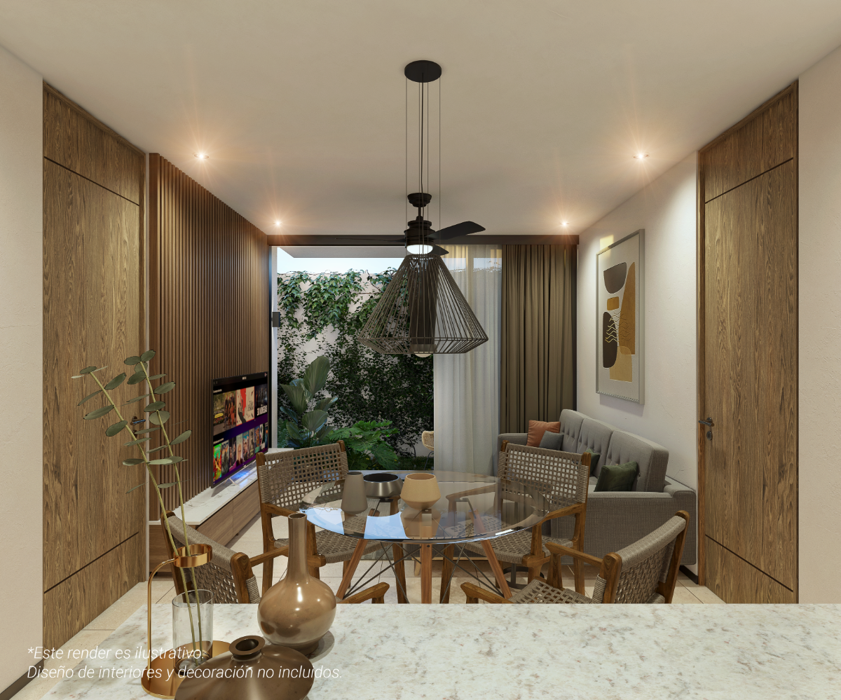 1 de 16: Sala, Comedor, Balcón