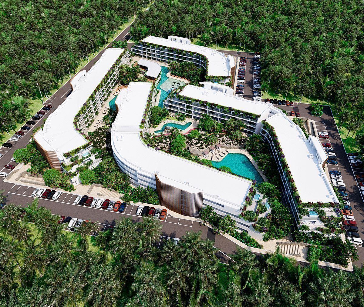 Departamentos en Preventa en Playa del Carmen, The Leaf Condos Playacar