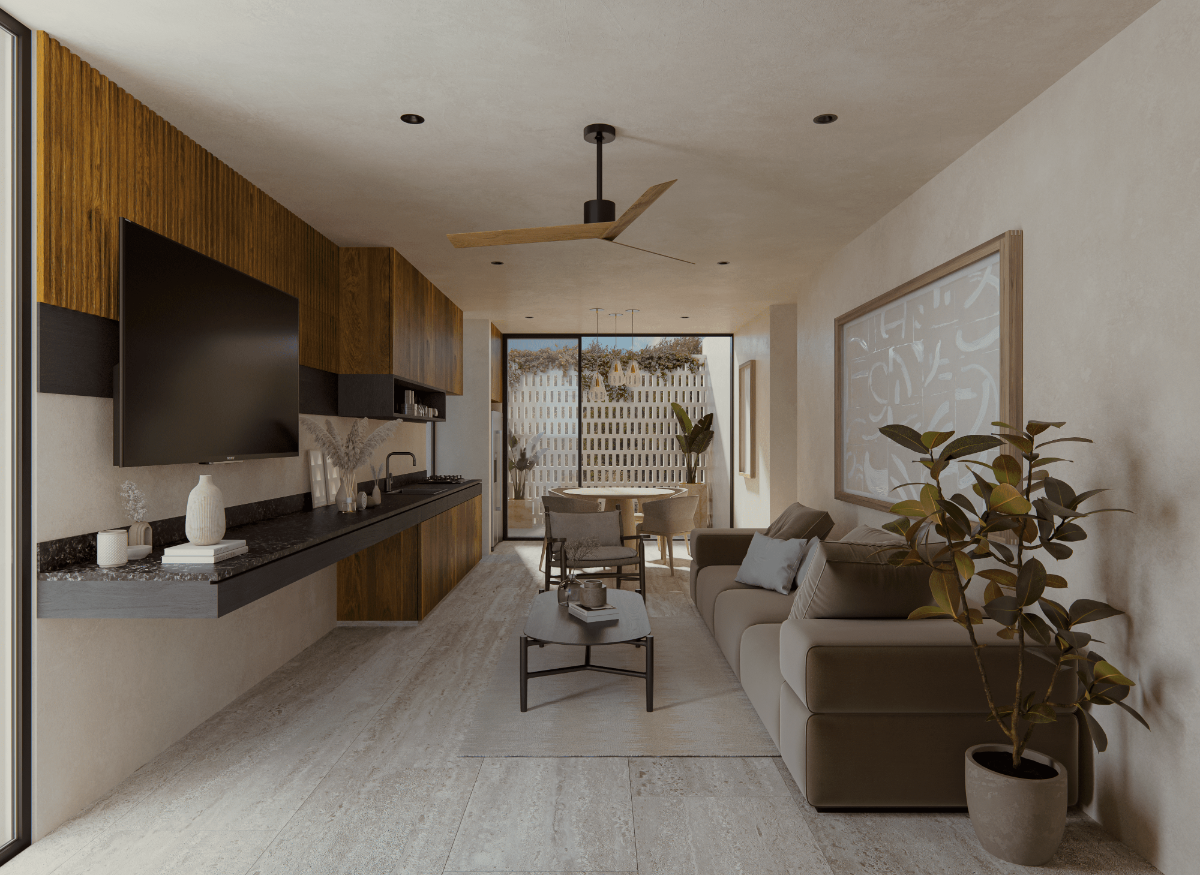 6 de 14: Sala, Comedor, Cocina