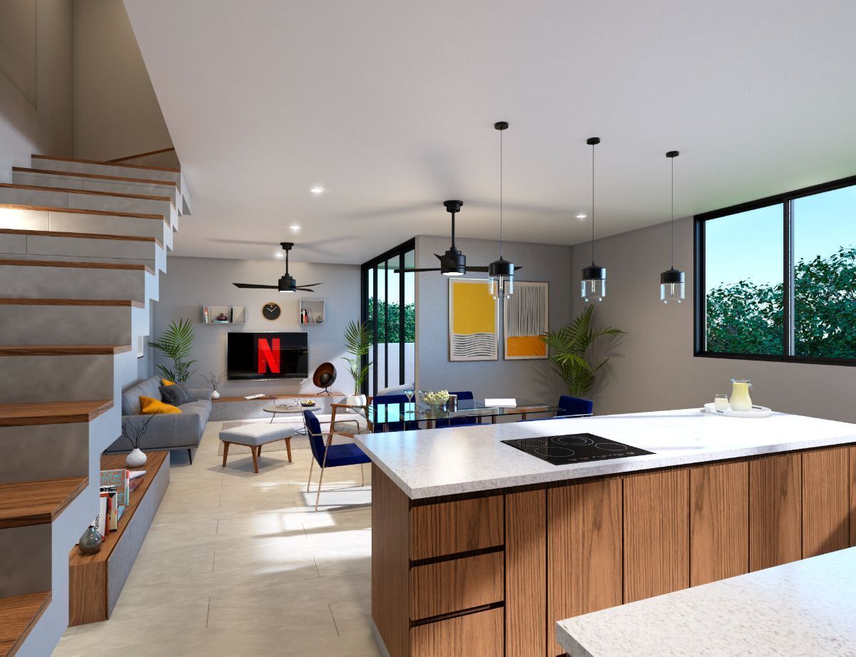 1 de 10: Sala, Comedor, Cocina